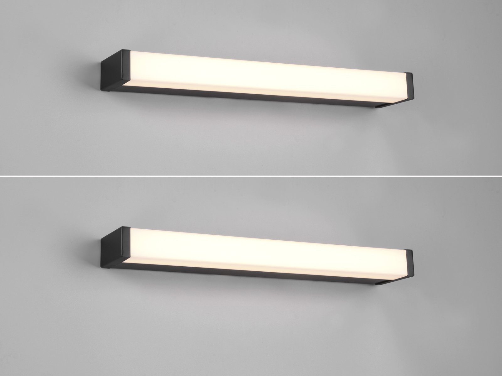 meineWunschleuchte Spiegelleuchte, LED fest integriert, Warmweiß, 2er Set LED Badezimmerlampe IP44, Badlampe Wand, Gäste WC B: 42,5cm