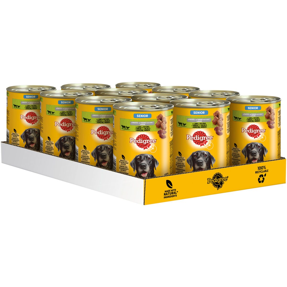 Pedigree Senior mit Lamm und Geflügel in Pastete bei ZooRoyal
