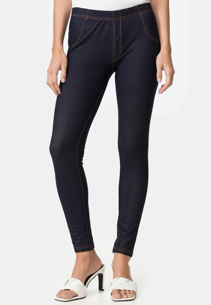 Treggings in Jeans-Optik blau Gr. 40/44, 1 St