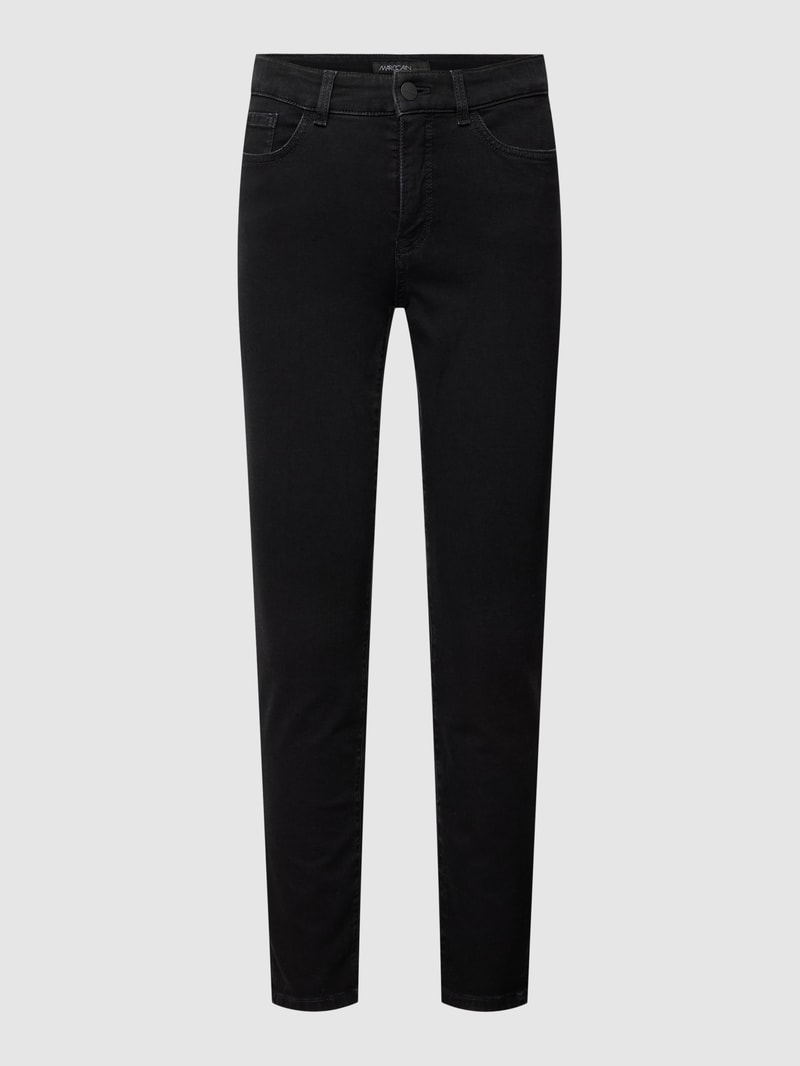 Slim Fit Jeans im 5-Pocket-Design in schwarz