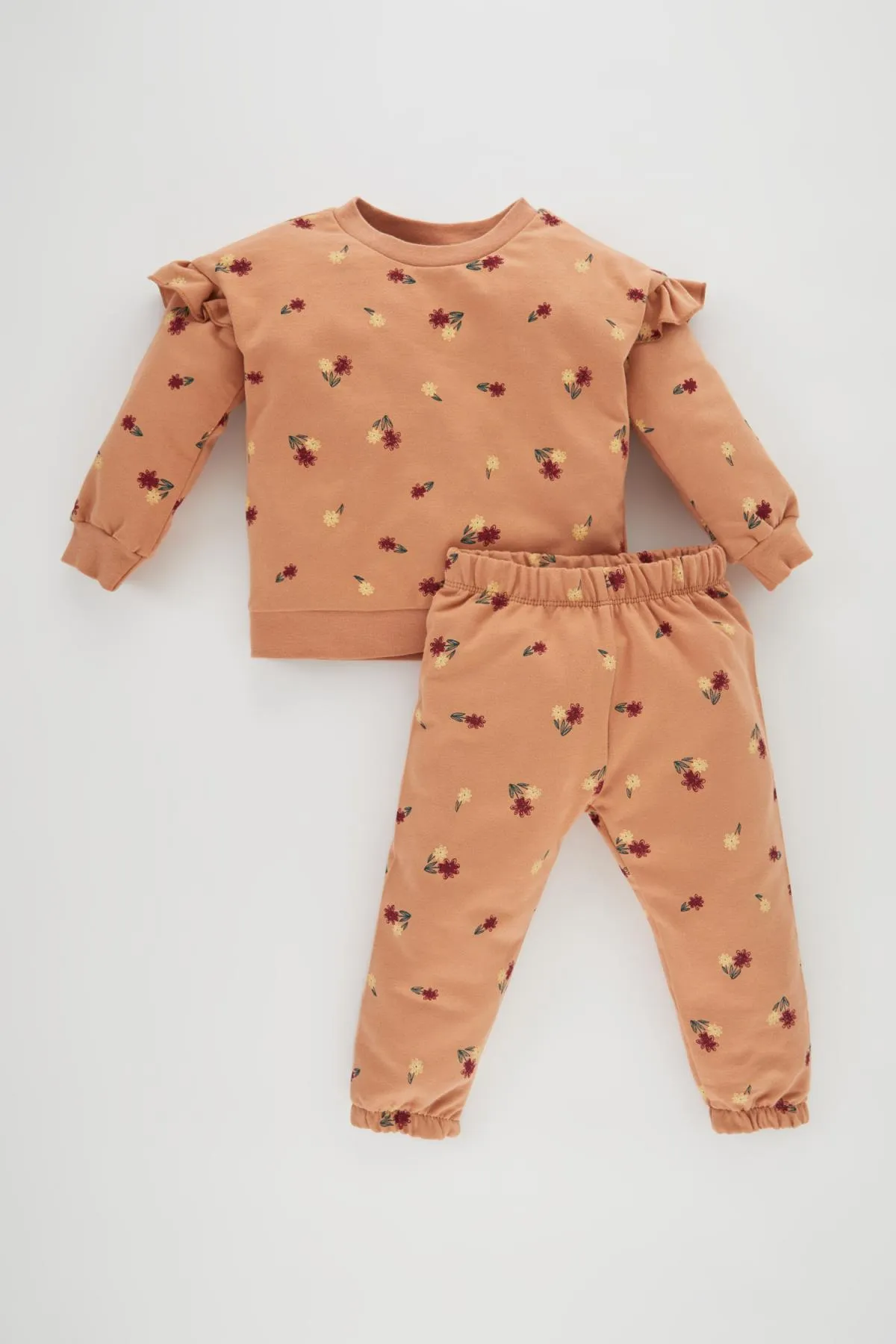 DeFacto  Gemusterte Sweatshirt-Jogginghosen für Babys im 2er-Set