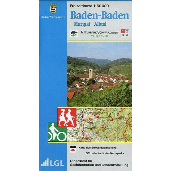 LGL BW 50 000 Freizeit Baden-Baden - Wanderkarte
