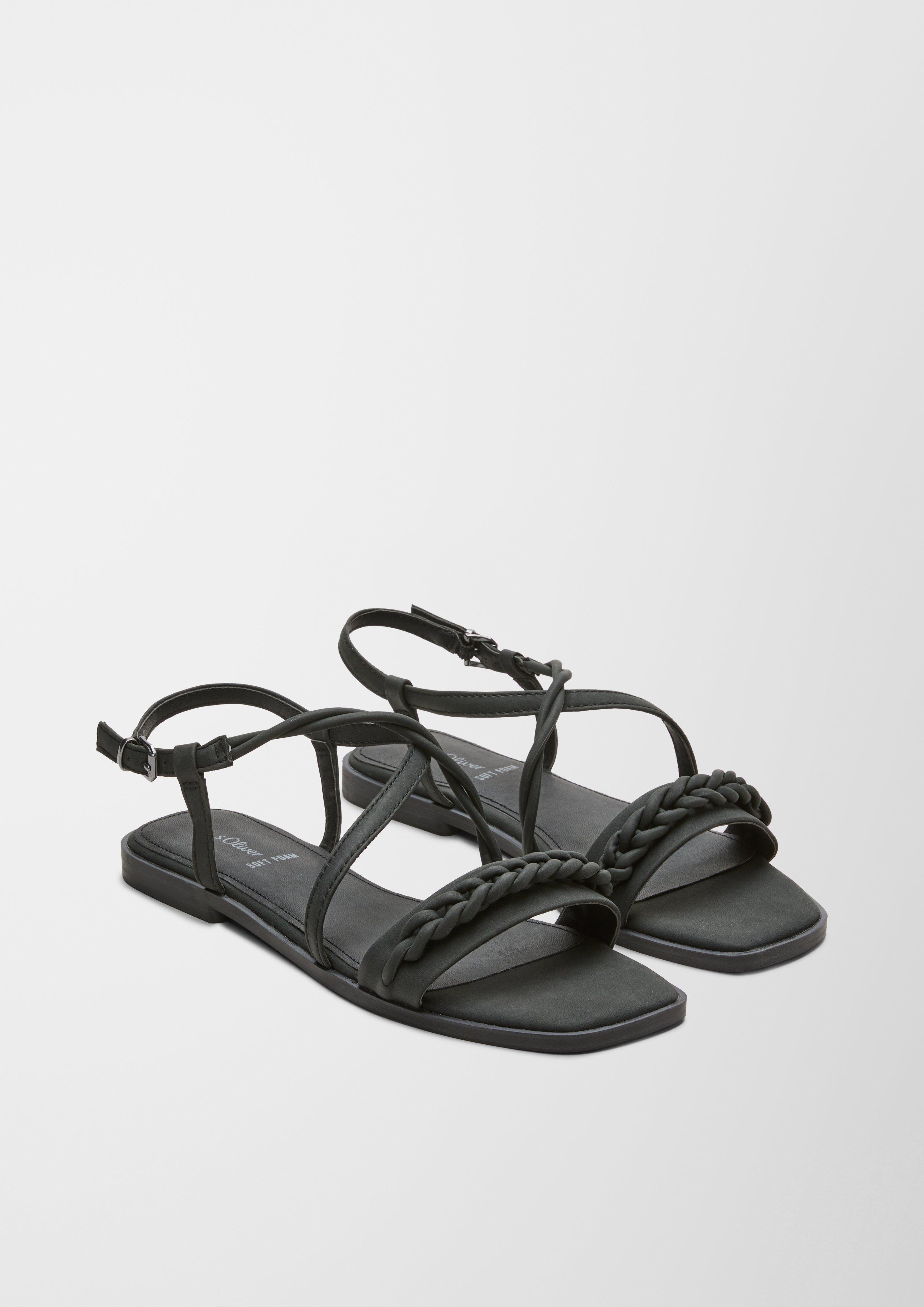 Sandalen mit Flecht-Detail  6007696-001