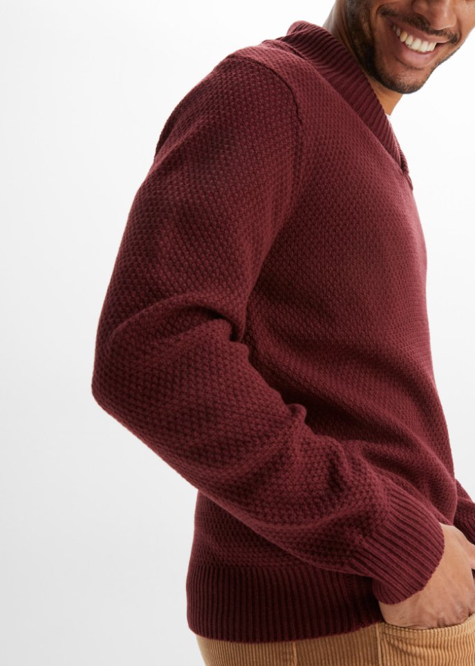 Pullover mit Schalkragen