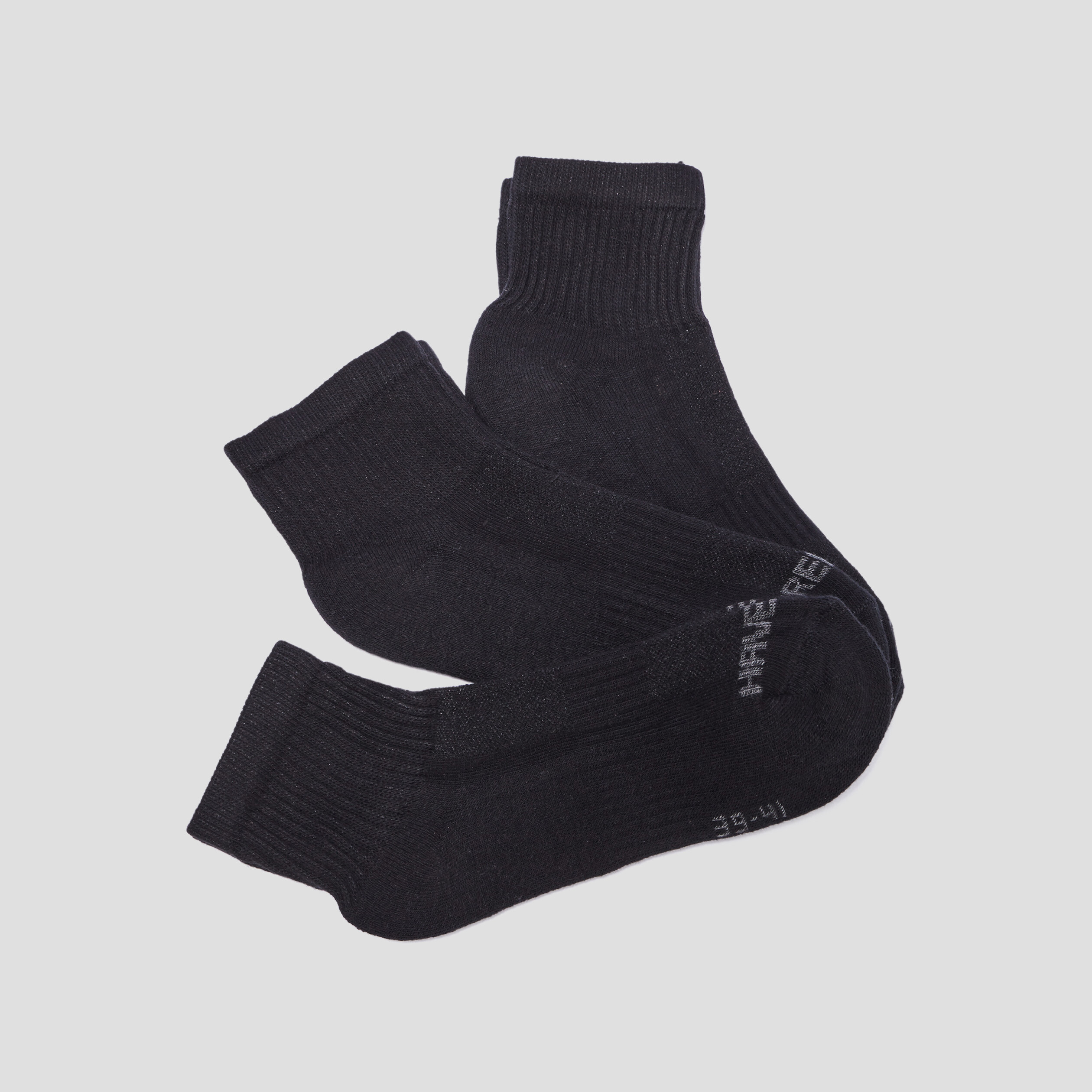 Lot 3 paires socquettes noir femme | La Halle