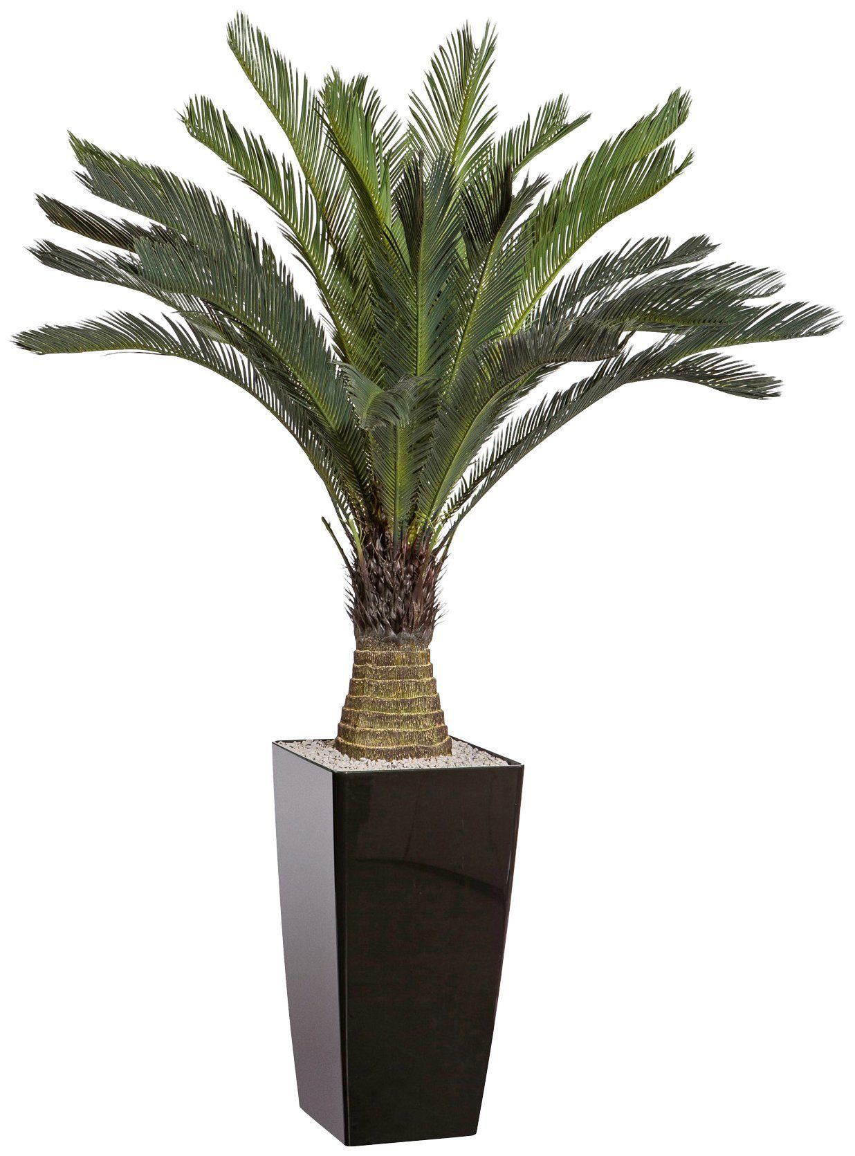 Kunstpalme Cycaspalme Palme, Creativ green, Höhe 130 cm, im Kunststofftopf