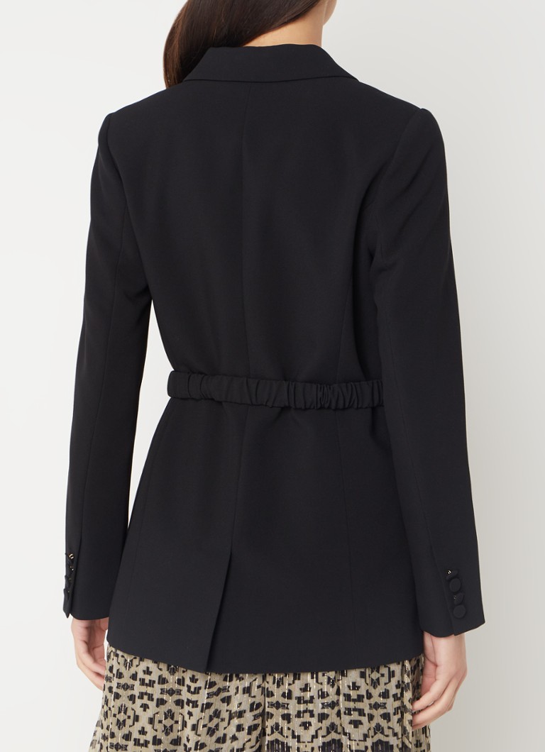 Aaiko Amilla blazer with flap pockets and belt
