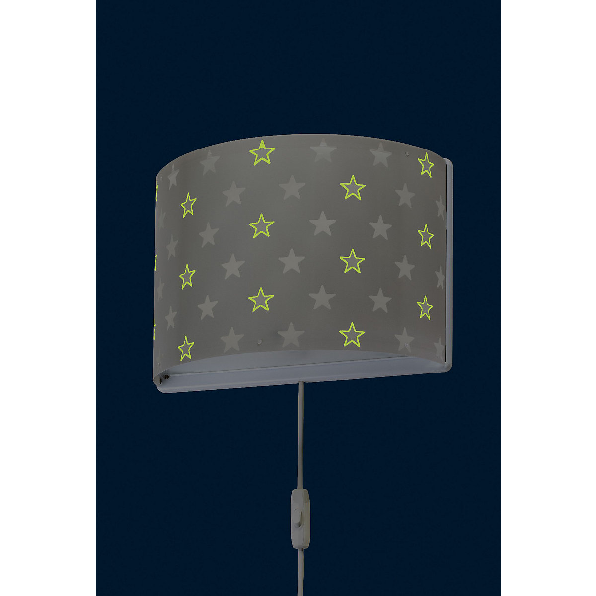 Wandleuchte Stars grey