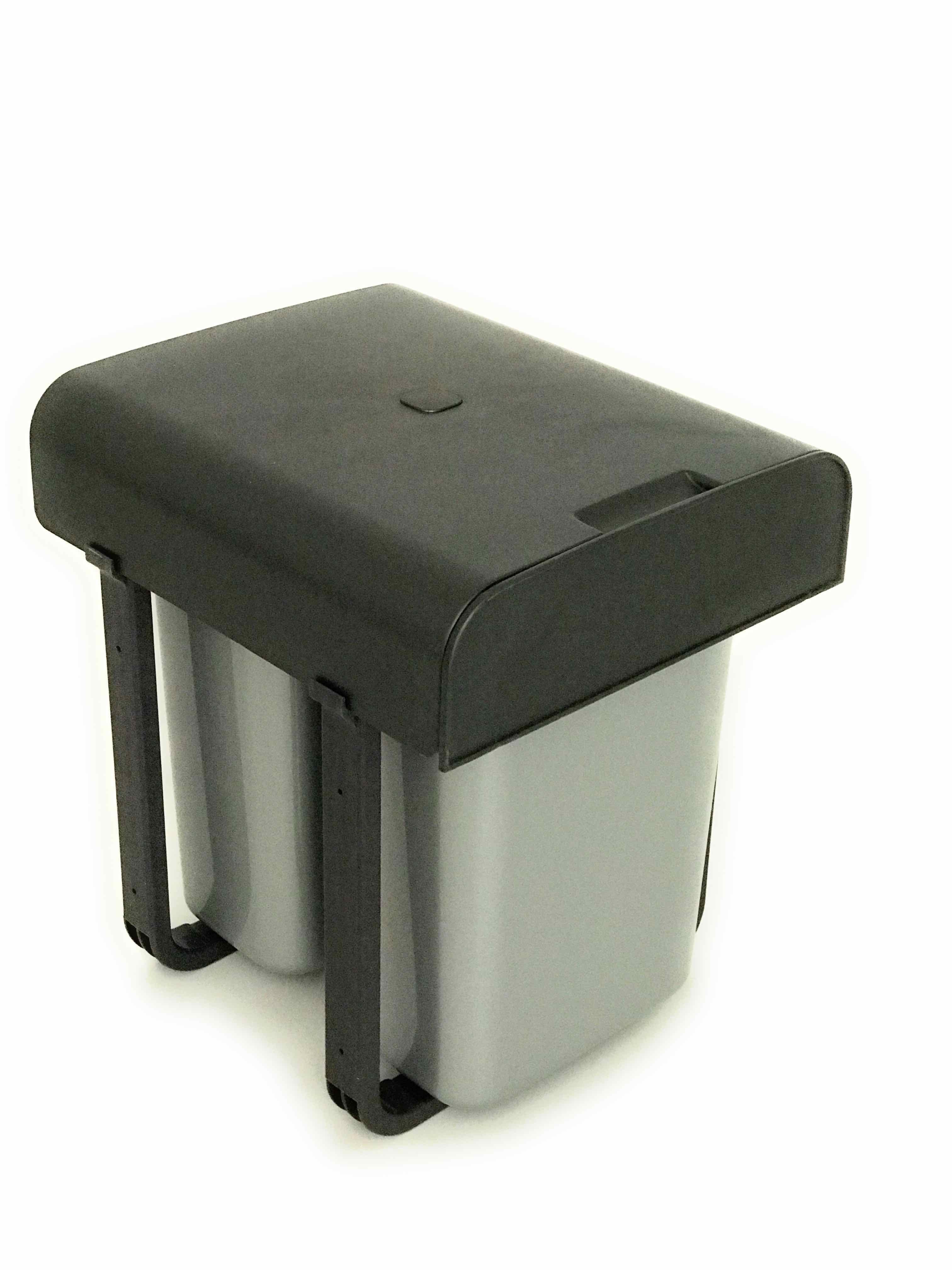 EKOTECH Einbaumülleimer EKOTECH Abfallsammler Aladin 1 x 16 Liter, Schrankbreite 40 cm