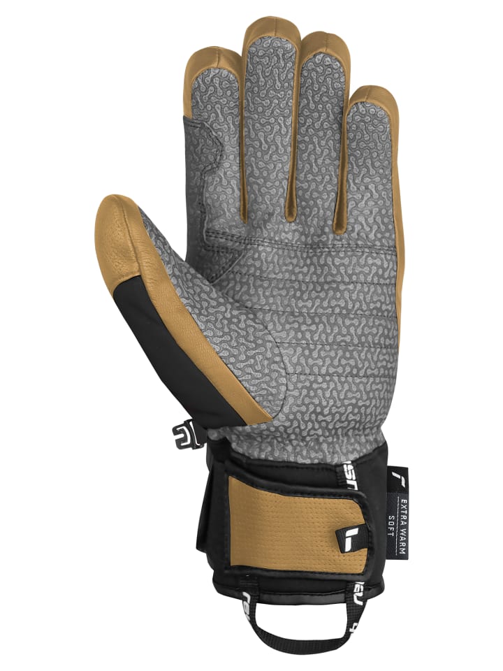 Reusch Fingerhandschuhe Henrik Kristoffersen in 8881 camel / black günstig kaufen