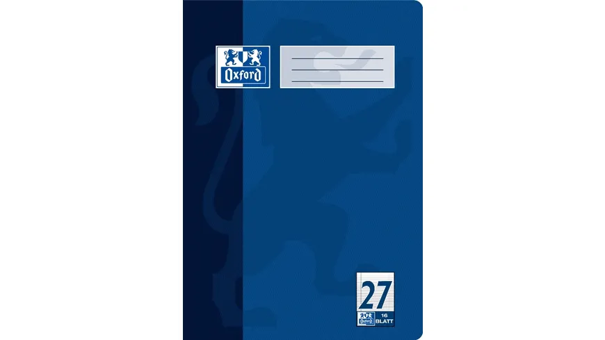 Oxford Heft A4 Lineatur 27 16 Blatt