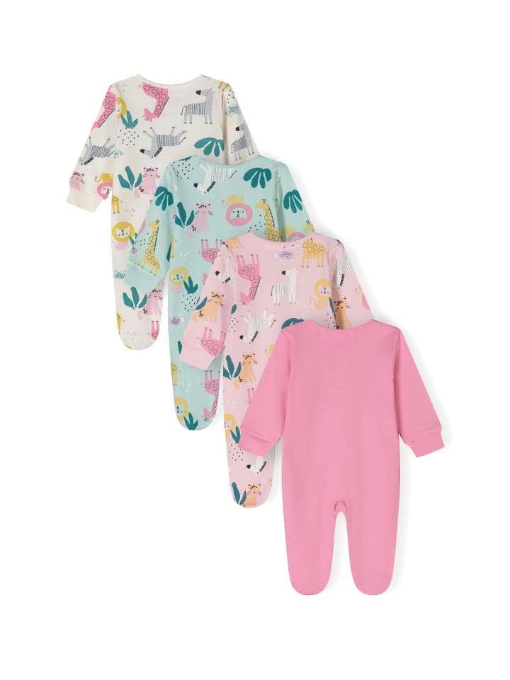 Minoti 4er. Set: Strampler 24babypack5 in lila günstig kaufen