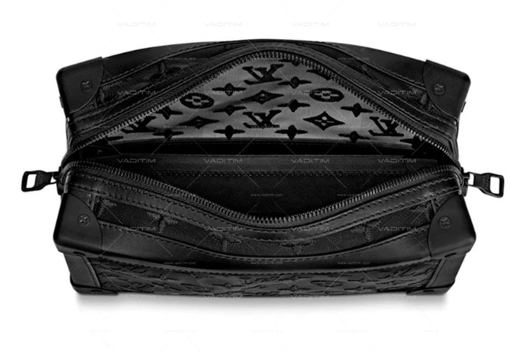 Soft Trunk Monogram Mesh Black