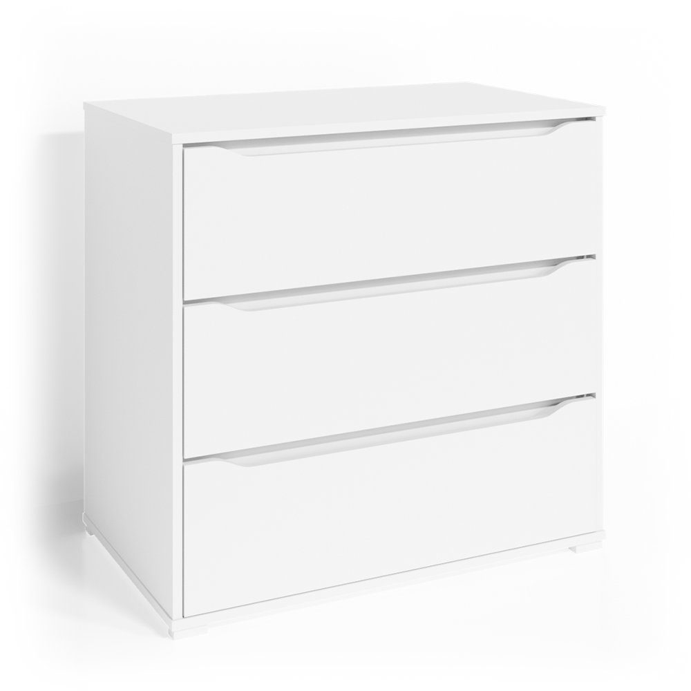 Vicco Kommode Sideboard Mehrzweckschrank RUBEN 80 cm Weiß