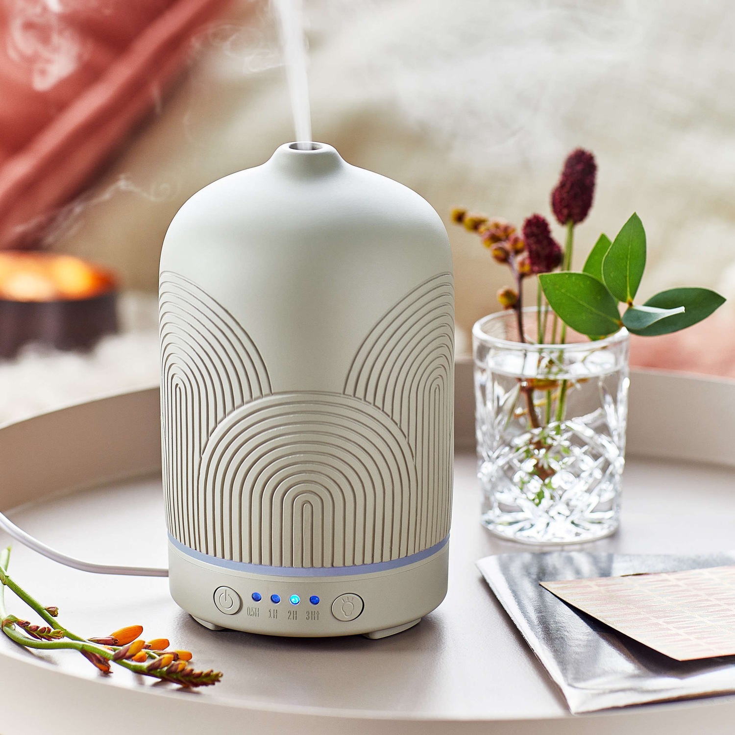 CLOUD NINE Aroma Diffuser Regenbogen Höhe 16cm