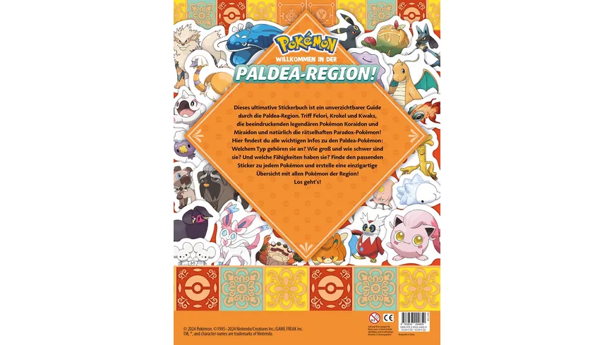 Pokémon: Das ultimative Stickerbuch der Paldea-Region