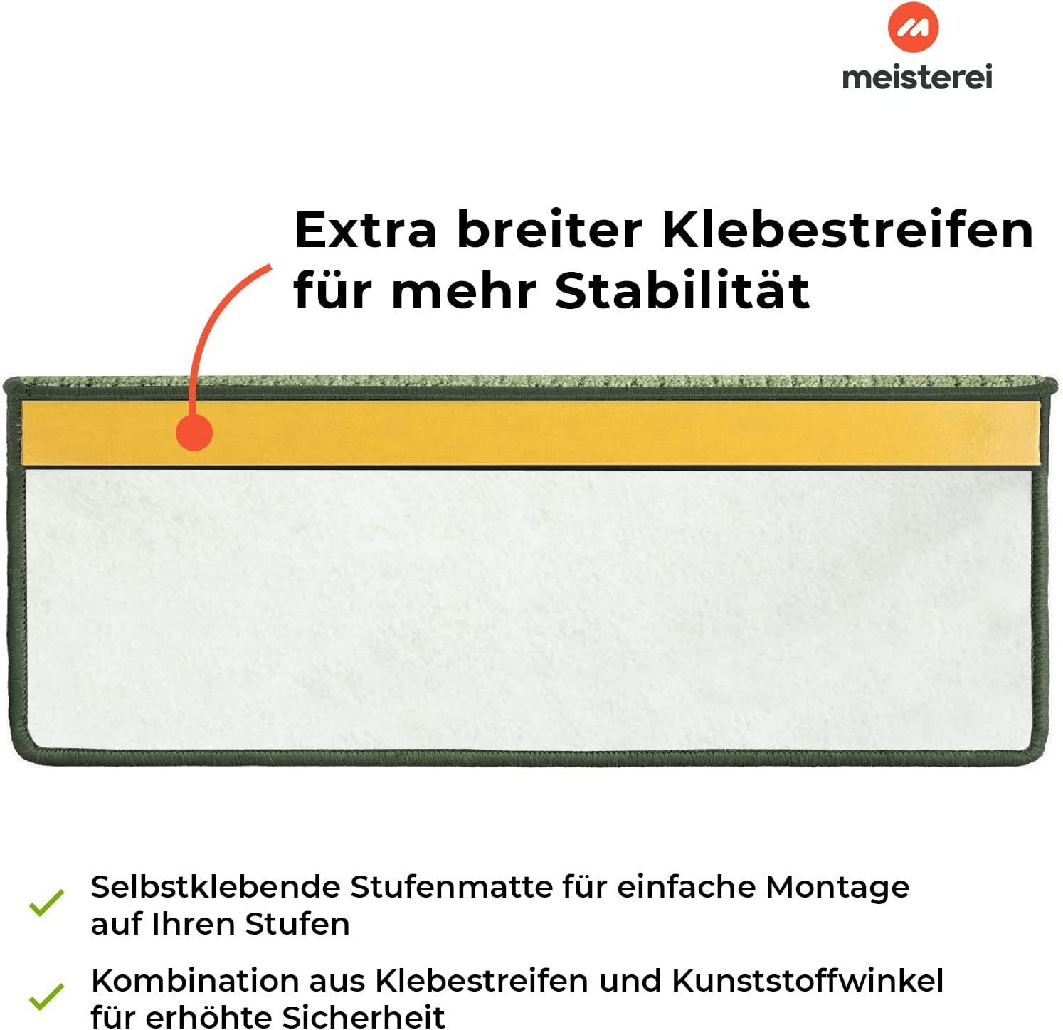 Stufenmatte Baleno, Erhältlich in vielen Farben & Größen, Treppenschutz, casa pura, Rechteckig, Höhe: 5 mm