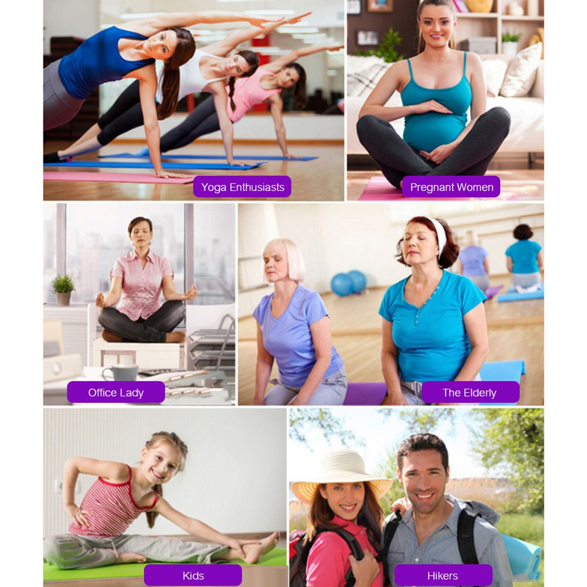 EBUY Yogamatte NBR Rutschfest Yogamatte Gynastikmatte (1-St)
