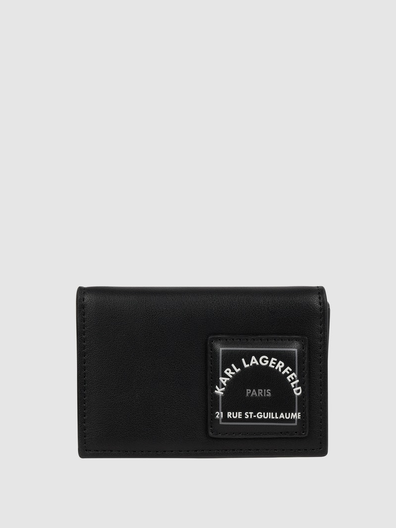Kartenetui aus Leder in schwarz