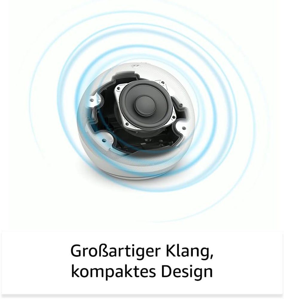 Amazon Echo Dot (5. Gen), mit sattem Klang, Anthrazit Bluetooth-Lautsprecher