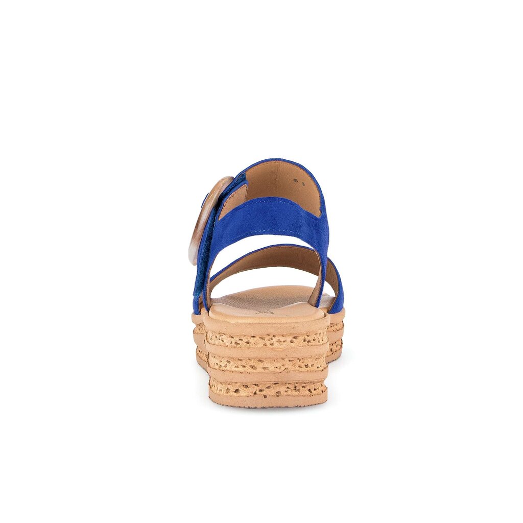 Gabor fashion Plateau Sandale blau