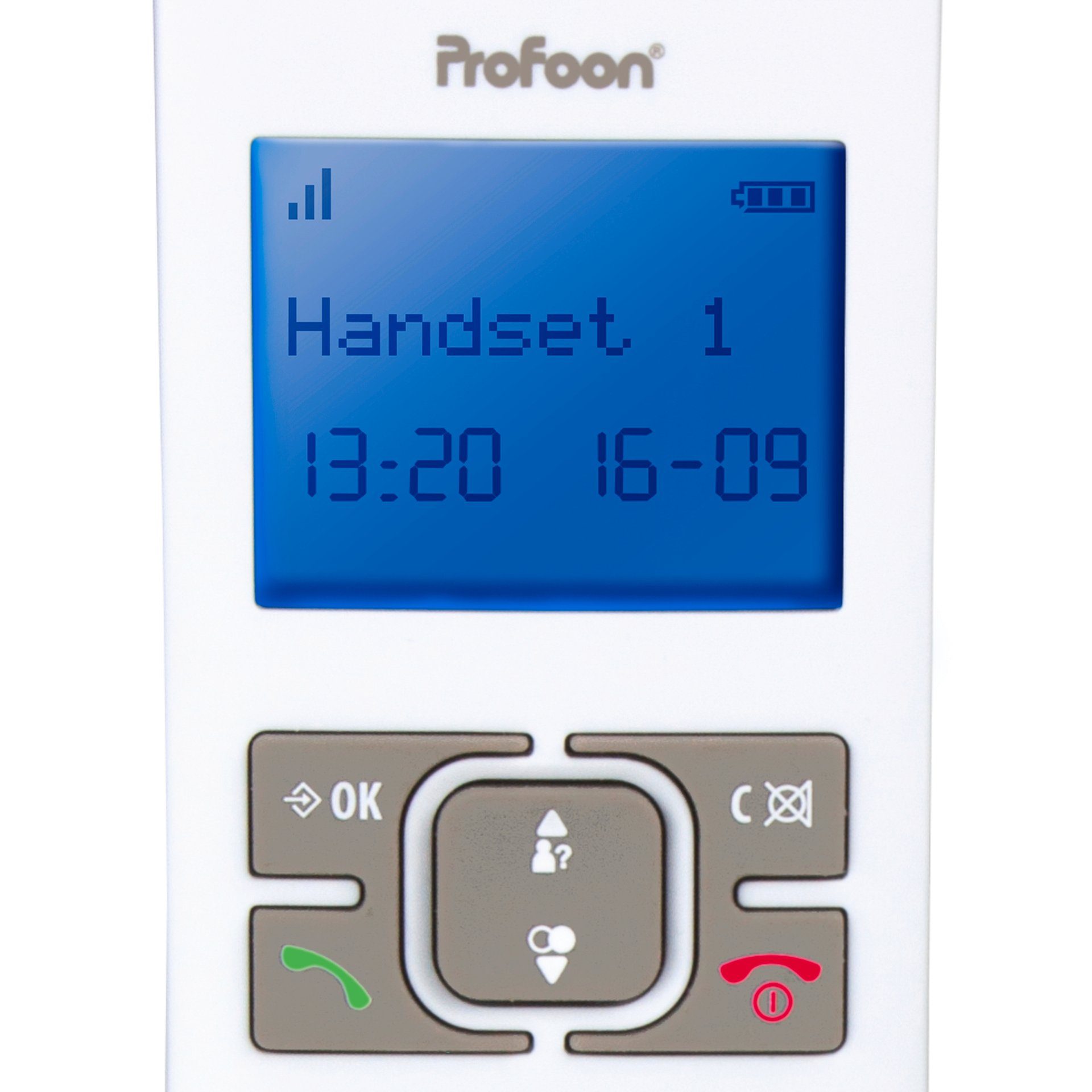 Profoon PDX-8420TE DECT-Telefon mit 2 Mobilteilen Schnurloses DECT-Telefon
