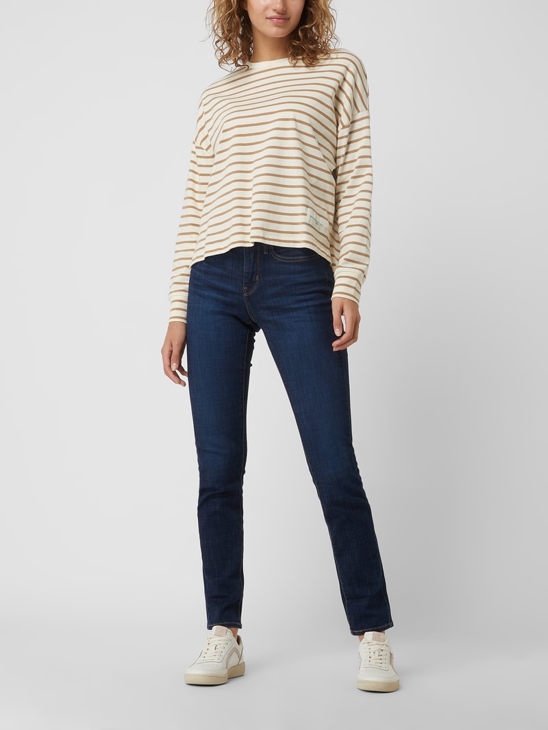 Shaping Slim Fit Jeans mit Stretch-Anteil Modell '312' in dunkelblau