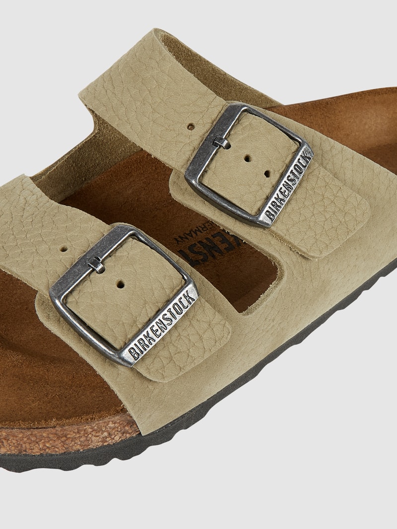 Sandalen aus Nubukleder Modell 'Arizona' in khaki