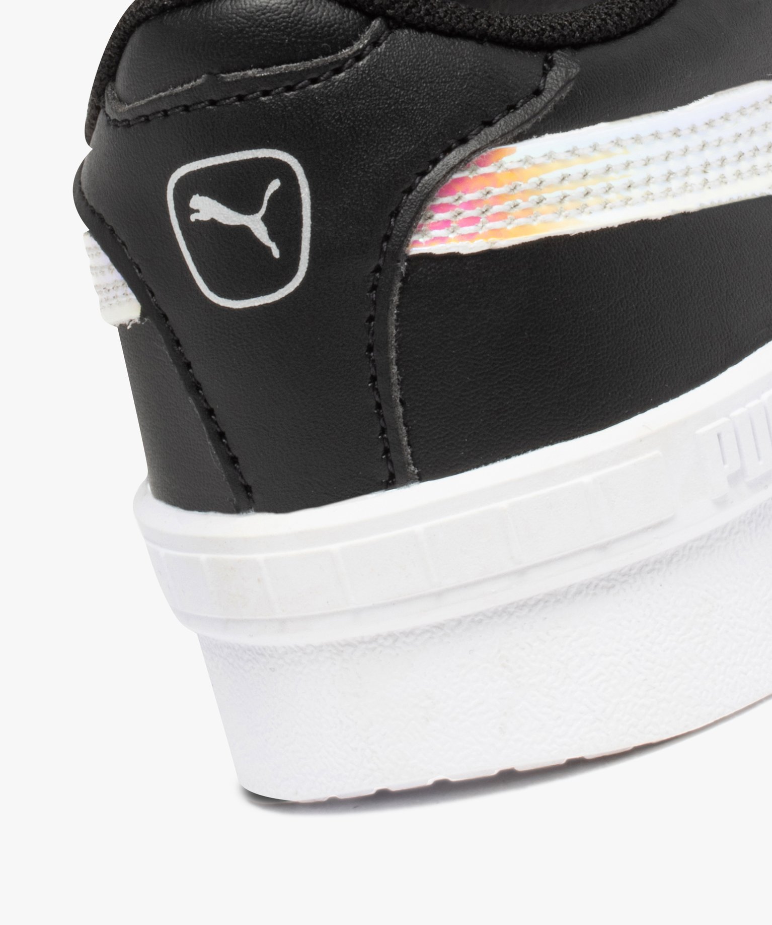 Baskets fille unies à lacets détails irisés – Puma Jada noir | GEMO