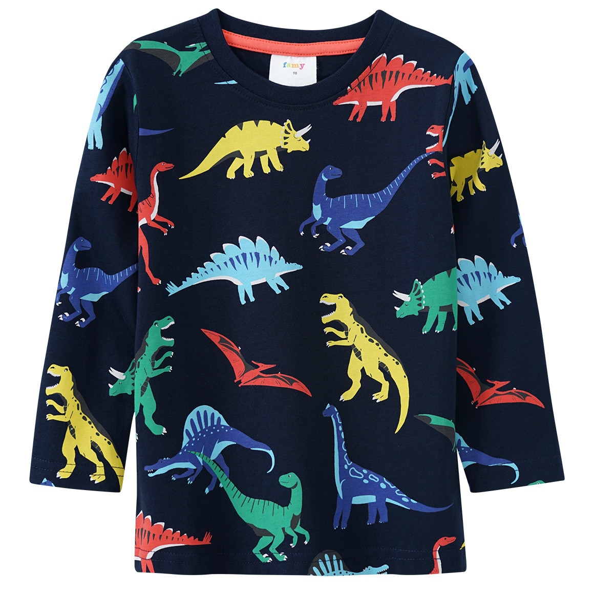 Jungen Langarmshirt mit Dino-Allover