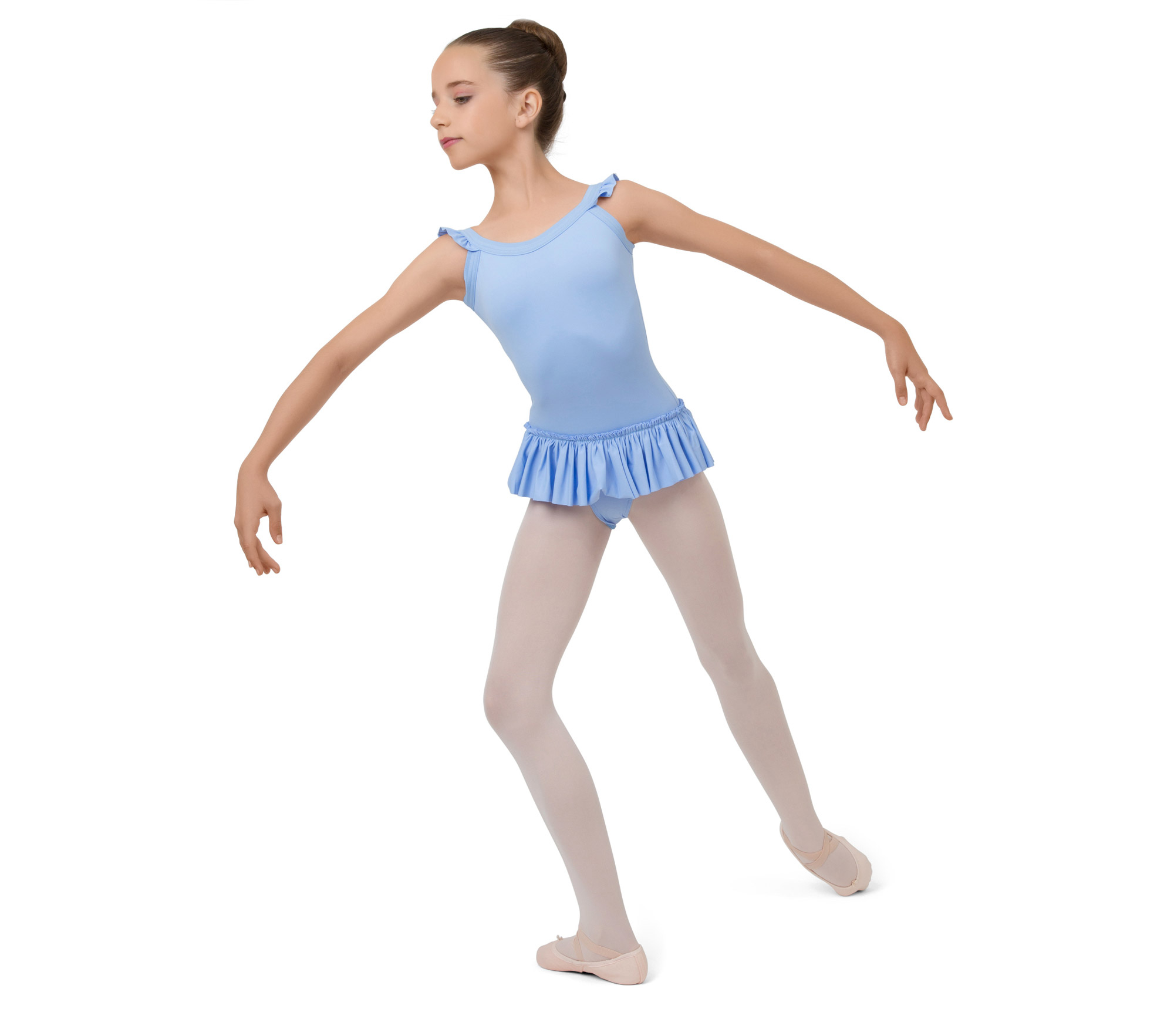 Tunic with elasticaded straps
