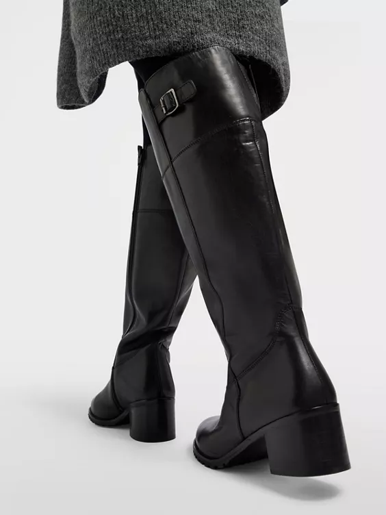 5th Avenue Leder Weitschaftstiefel