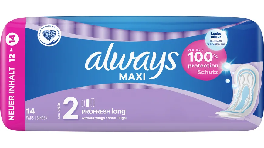 Always MAXI Damenbinden ProFresh Long 14ST