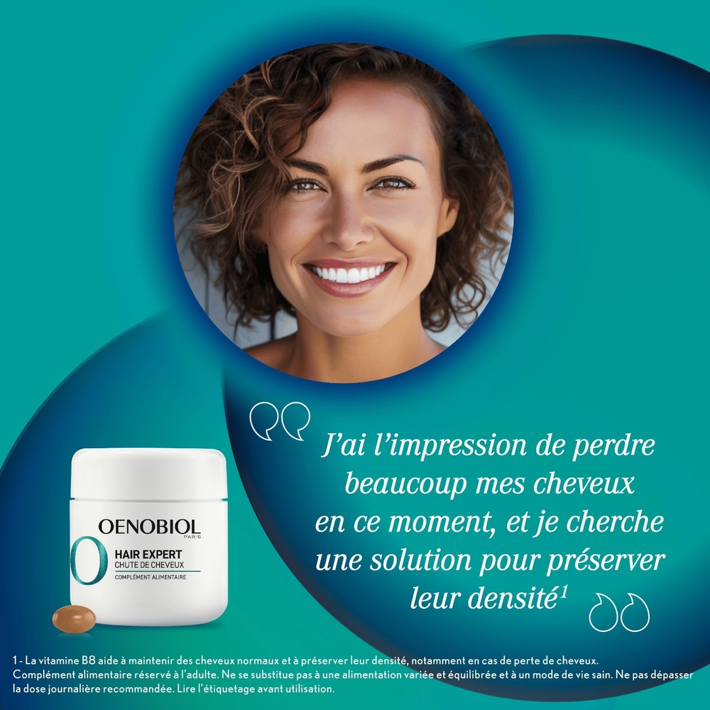 oenobiol Hair Expert Chute de Cheveux Complément alimentaire Cheveux
