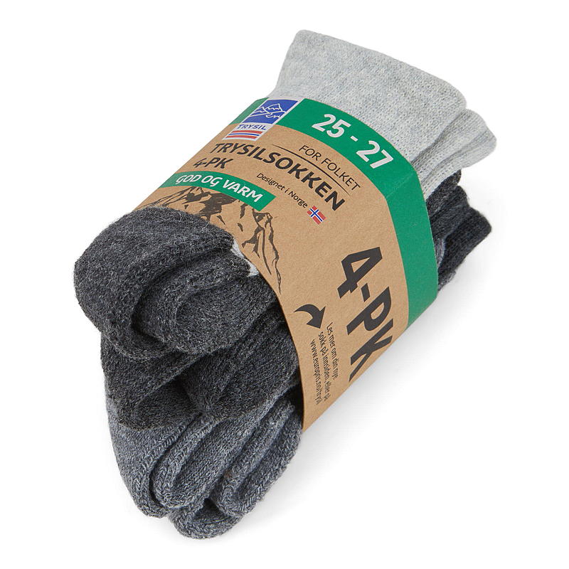 Trysil Trysilsokk 4-pk str 25/27 God og Varm