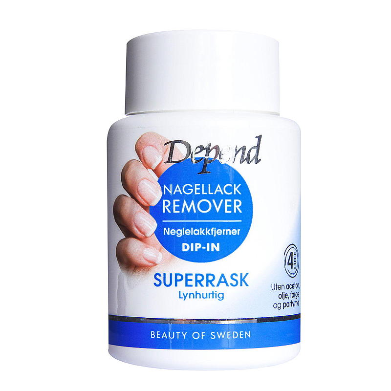 Depend Nail polish remover dip 75 ml blå Depend