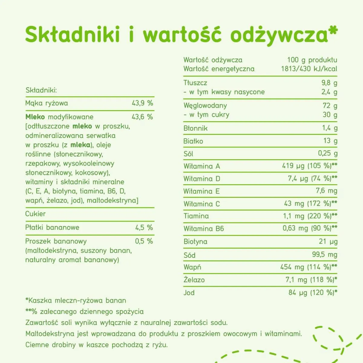 Bobovita pieno ir ryžių košė su bananais
