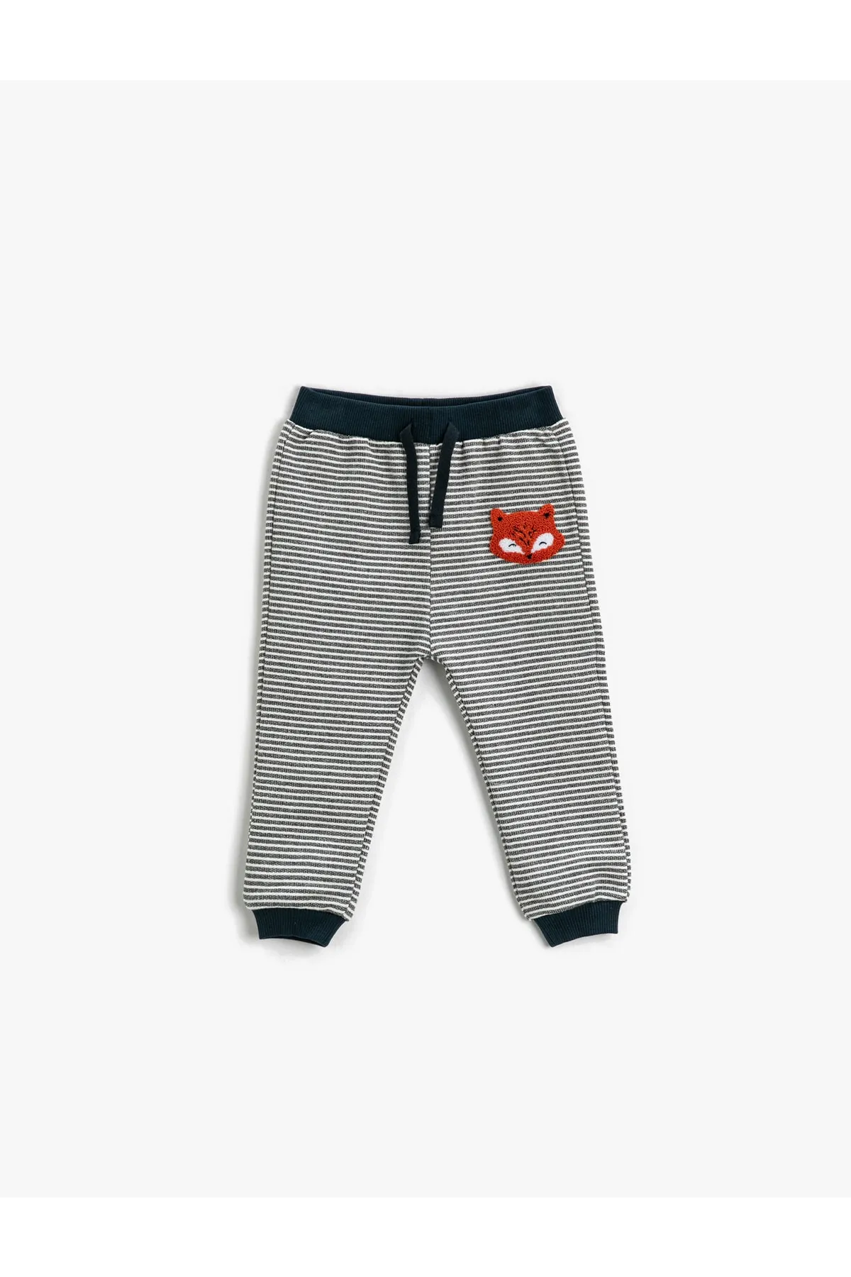 Koton  Jogger-Jogginghose mit Fox-Plüschapplikation und detailliertem Bindeband an der Taille