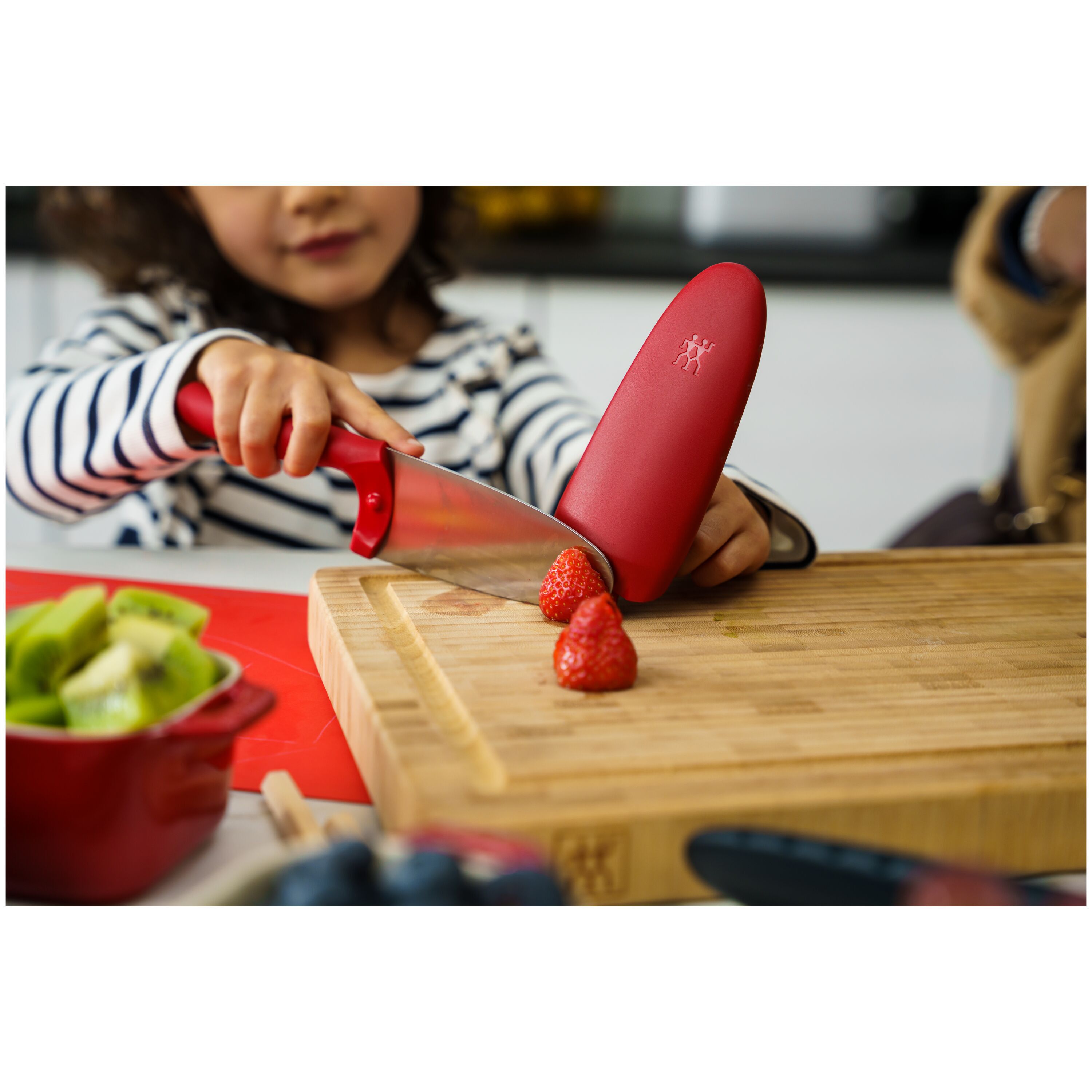 Kochmesser 10 cm, Rot
