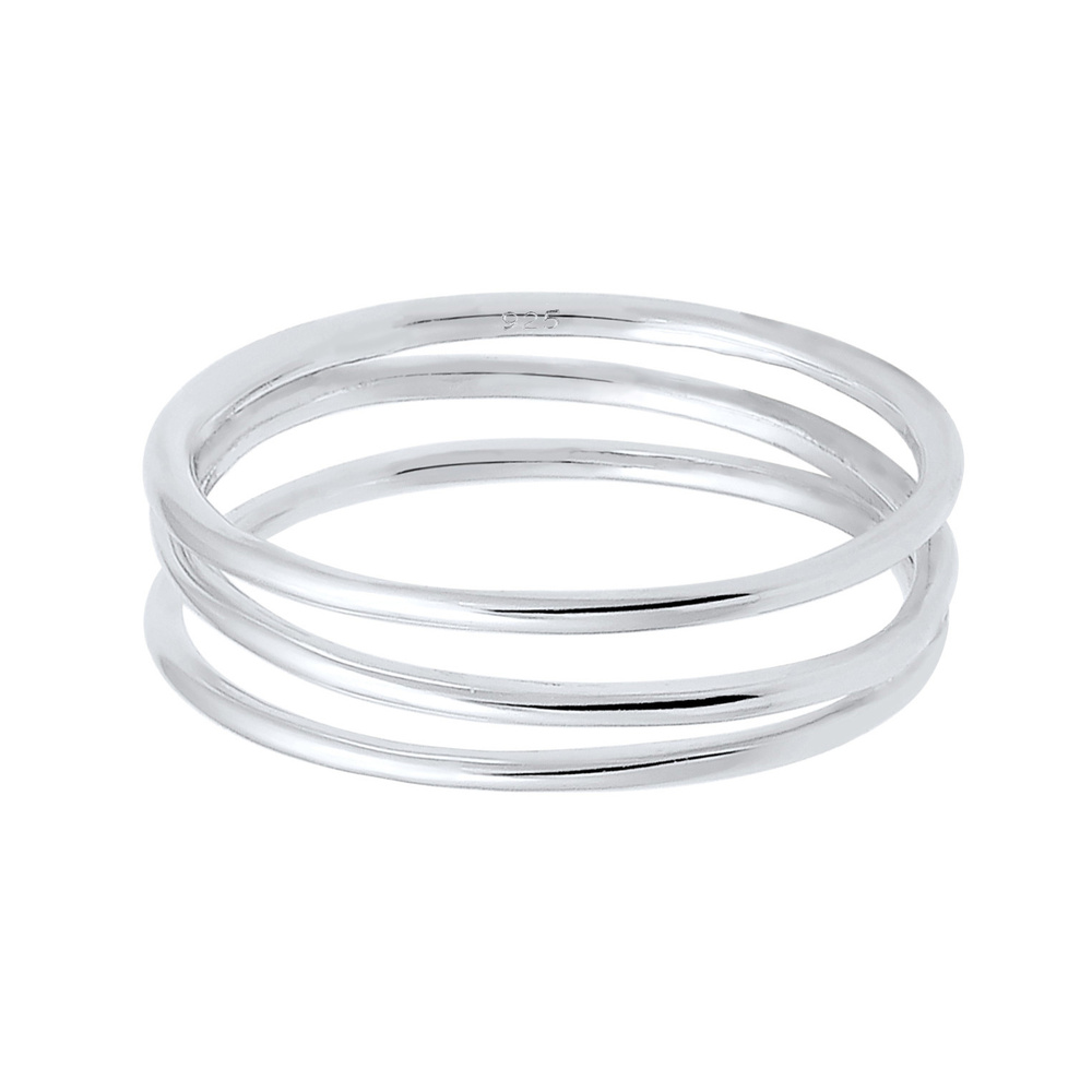 Elli Elli Bague Femmes Enroulement Filigrane en Argent Sterling 925 Bague