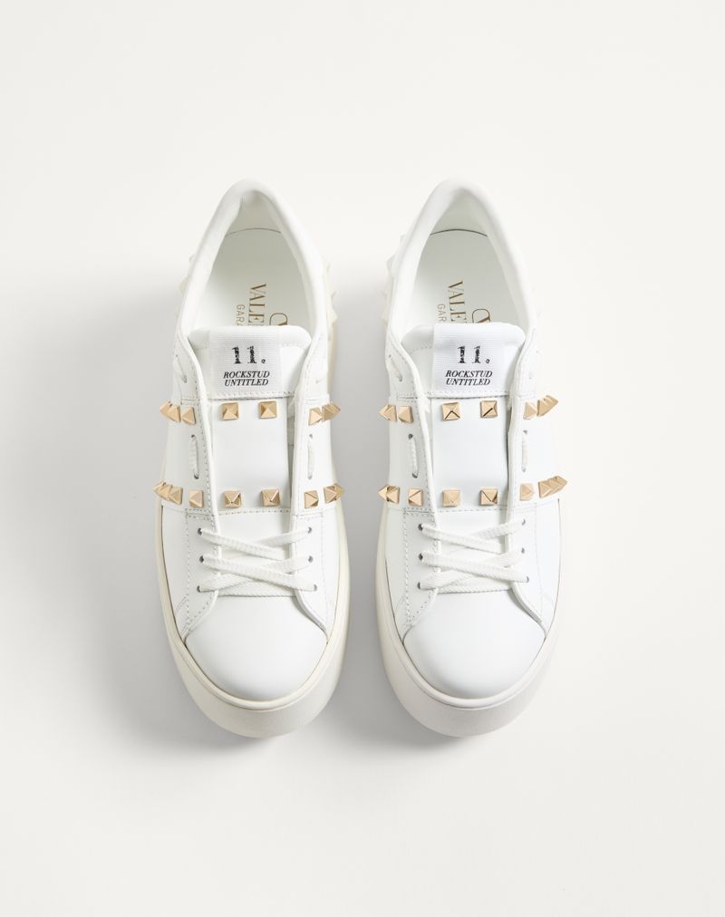 Baskets en cuir de veau Flatform Rockstud Untitled