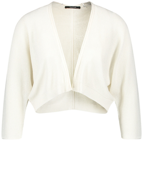 Bolero-Strickjacke mit 3/4 Arm