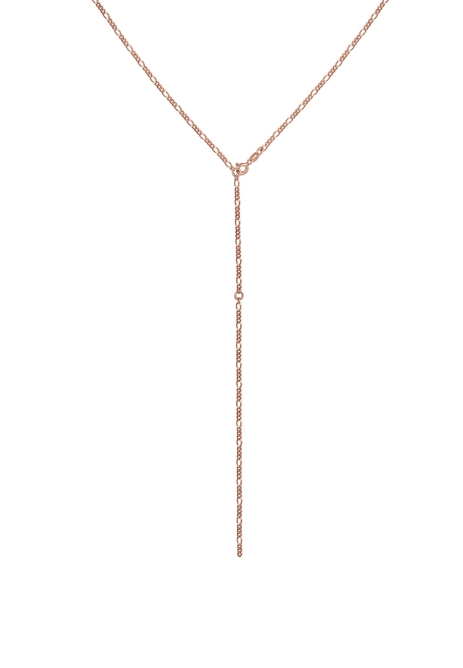 Collana da donna Elli Figaro a Y, regolabile e di tendenza, in argento sterling 925.