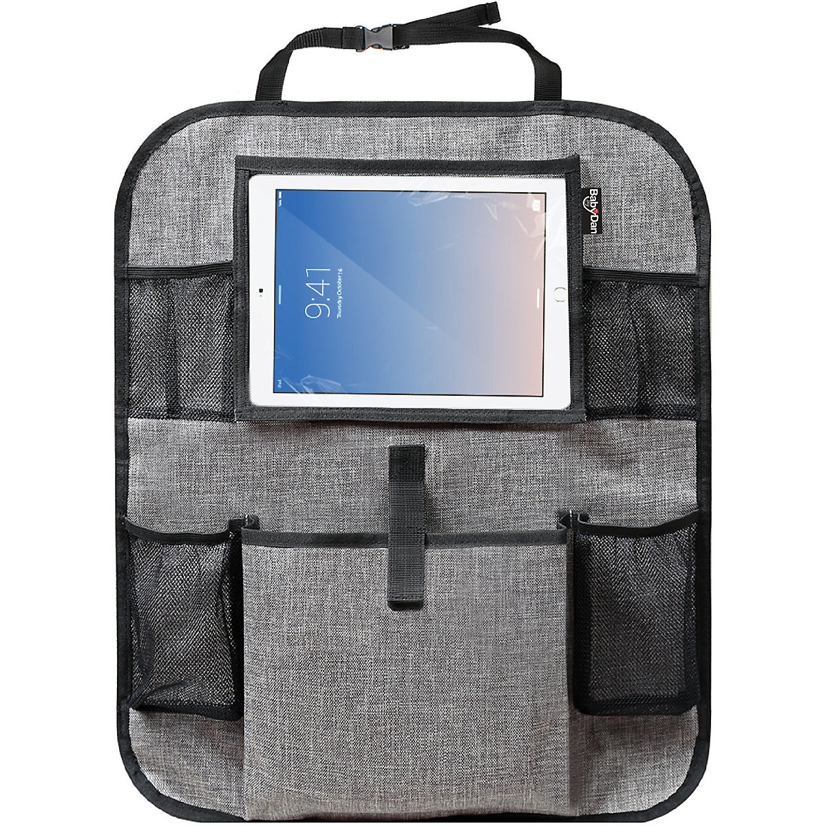 Auto Rückenlehnenschutz mit Organizer und Tablet-Halter