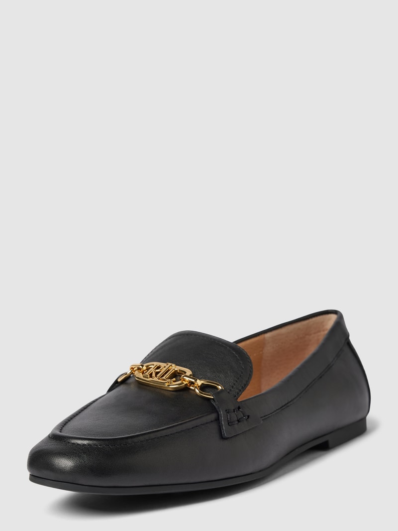 Penny-Loafer aus Leder mit Schaftbrücke Modell 'AVERI' in black