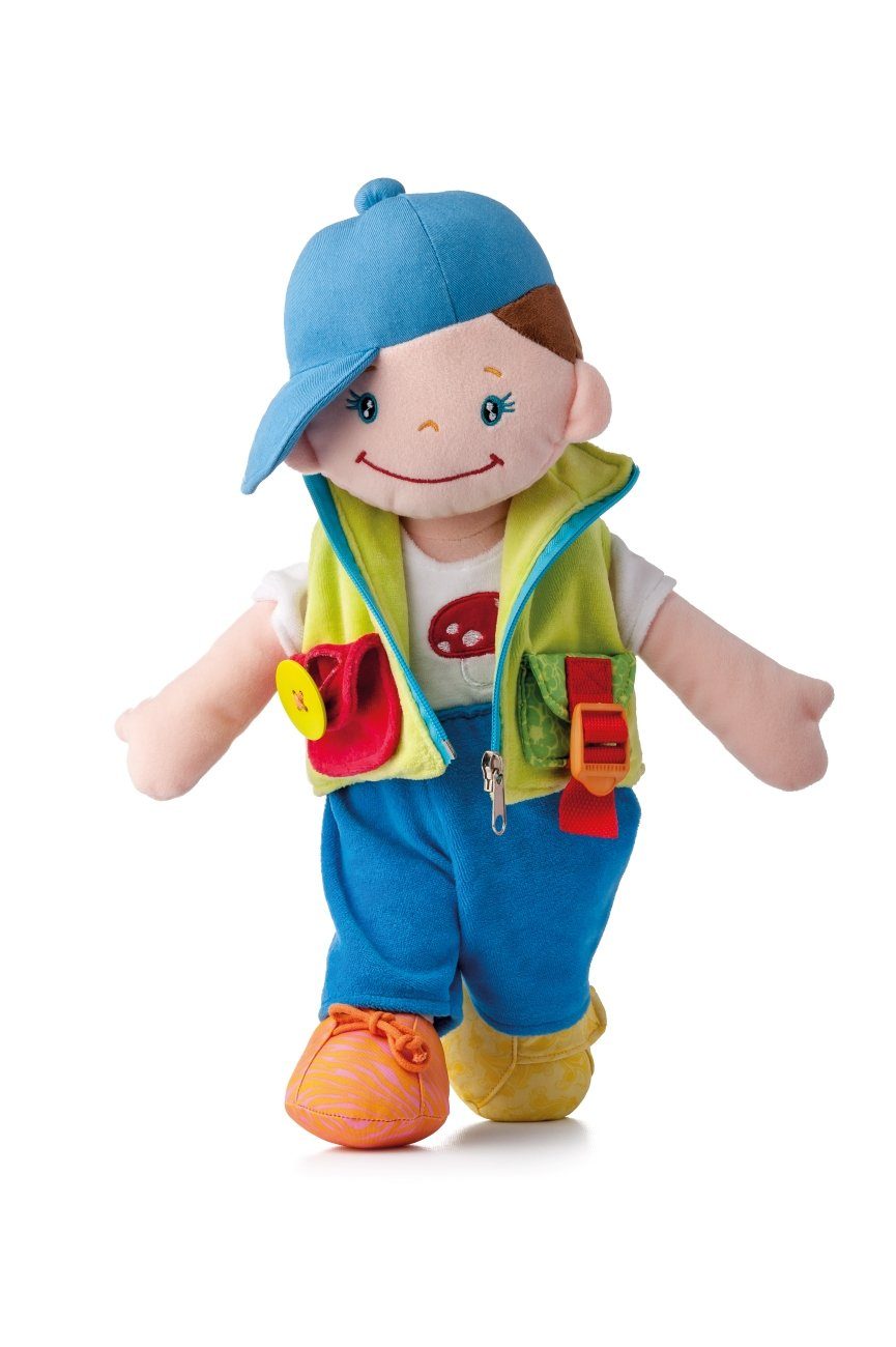 Woodyland Lernspielzeug 700006 Kuschelweiche Motorik - Lernpuppe 