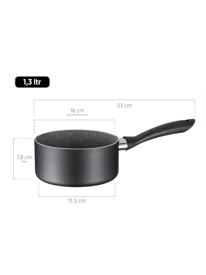 Mäser Kochtopf-Set, Aluminium Izar in Schwarz günstig kaufen onesize