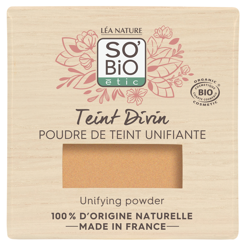 LÉA NATURE SO BiO étic Poudre de teint unifiante, Teint Divin - 25 Beige doré Poudre teinté