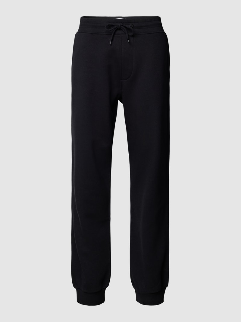 Sweatpants mit elastischem Bund in schwarz
