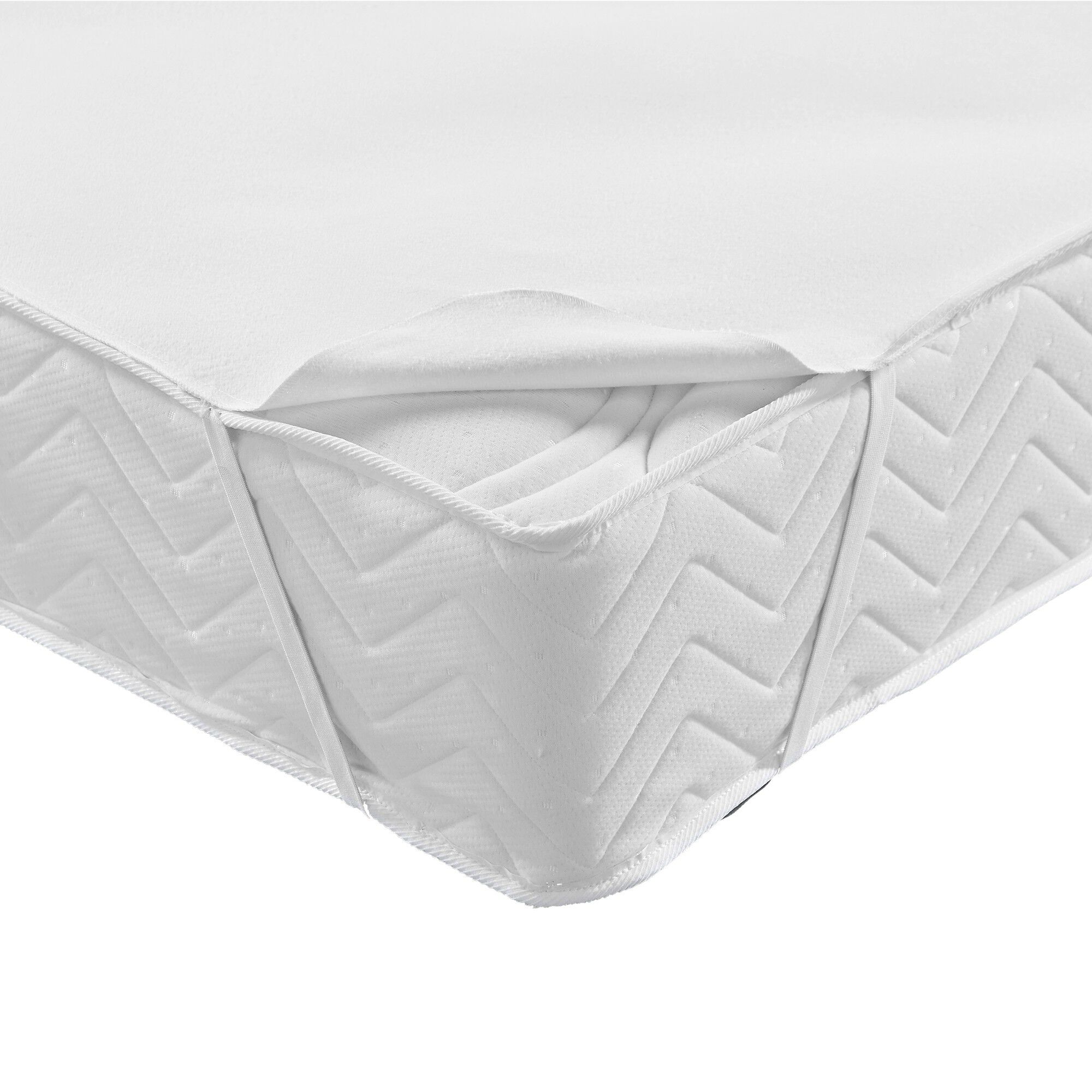 Protège-matelas molleton absorbant 200 g/m2 forme plateau